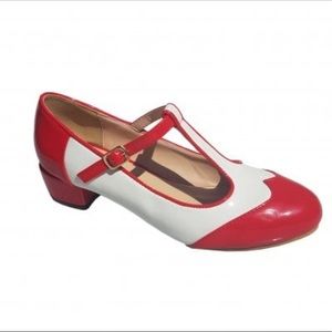 Lulu Hun Rita Block Heels in red